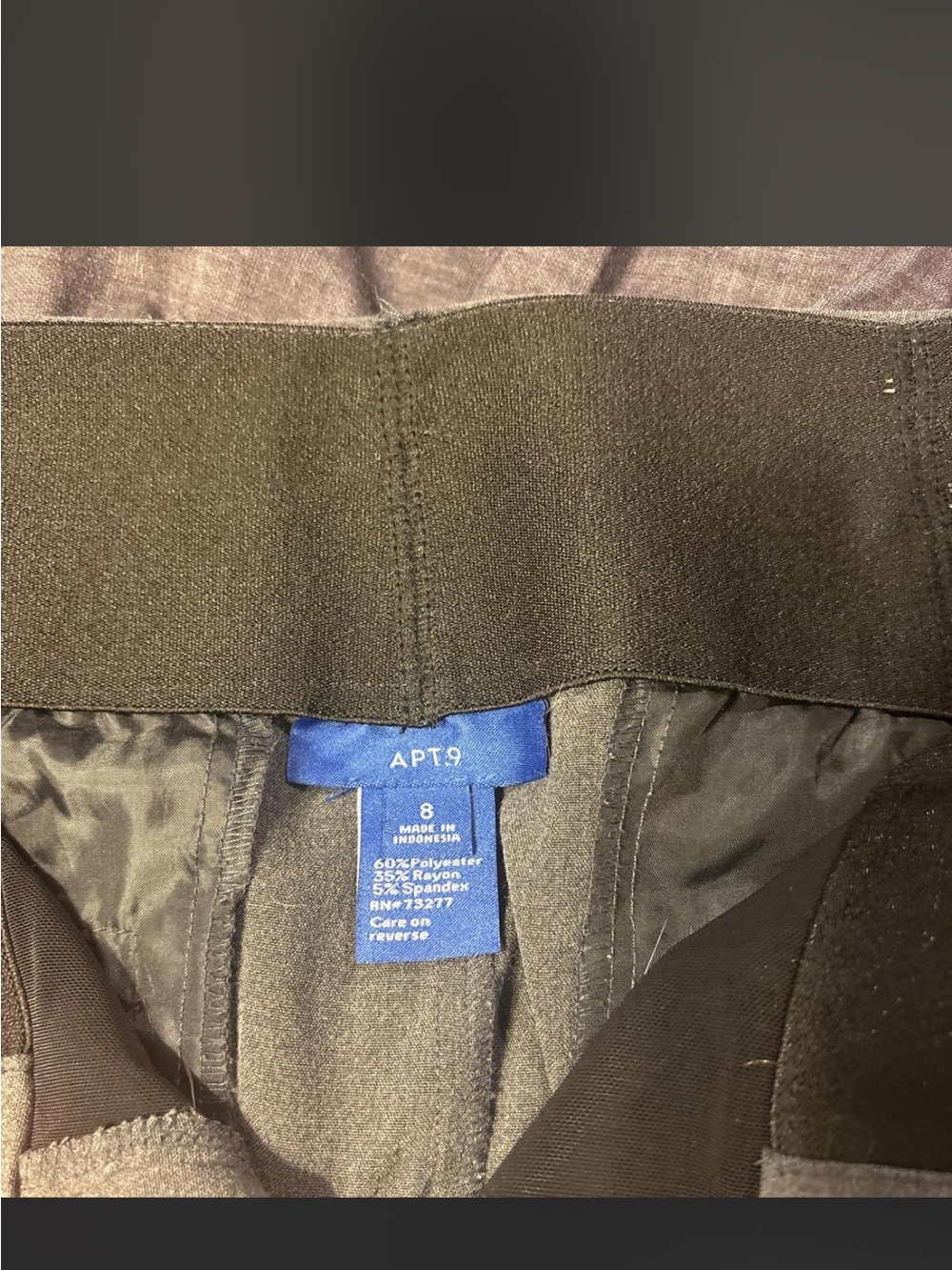 Grey APT Stretch Flare Pants - Picture 4 of 4
